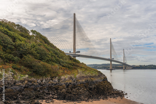 Queensferry Crossing and the River Forth, Scotland, UK photo