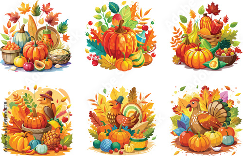 Thanksgiving vector design