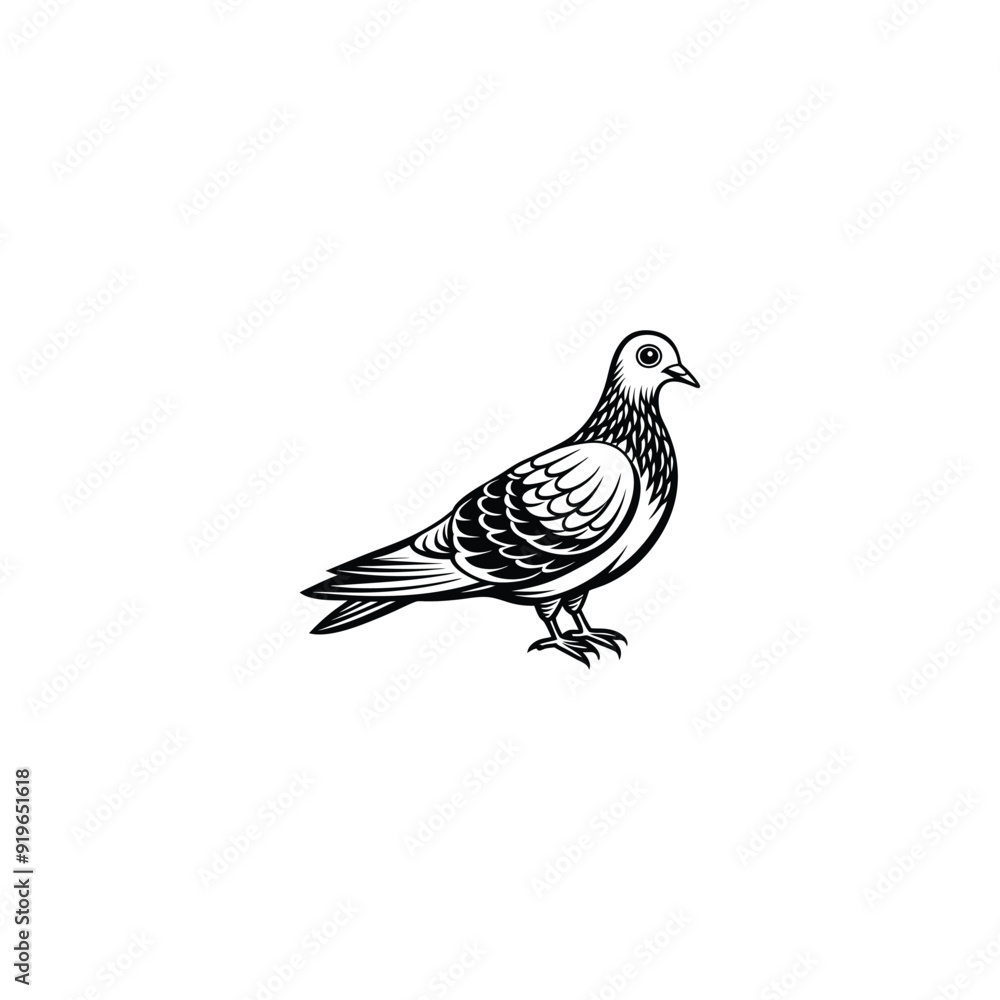 Dove icon vector in modern flat style for web Dove icon vector in modern flat style for web