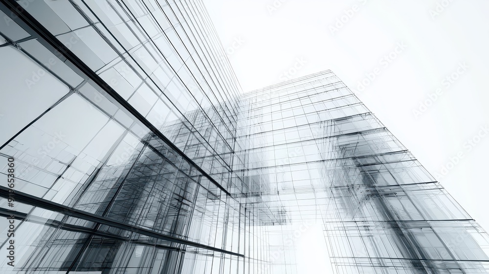 Fototapeta premium 3D Architecture 