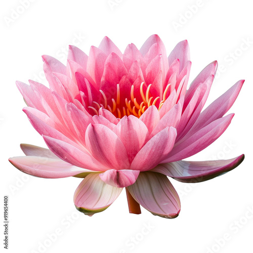 pink water lily or lotus flower