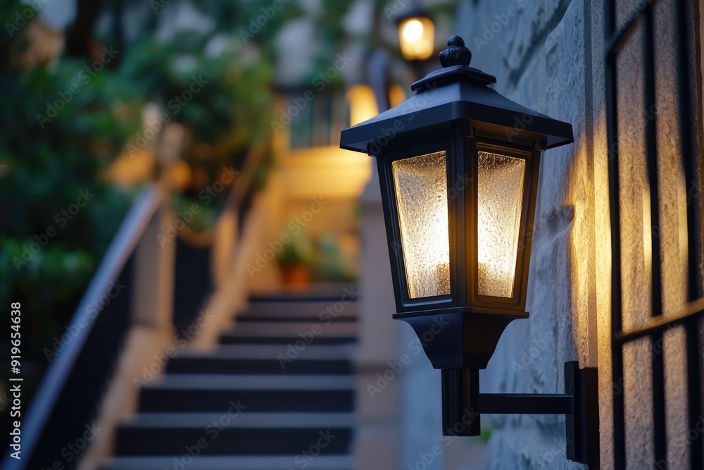 Motion Sensor Light. LED Lantern Outdoor Spotlight for Energy Savings Motion Sensor Light. LED Lantern Outdoor Spotlight for Energy Savings