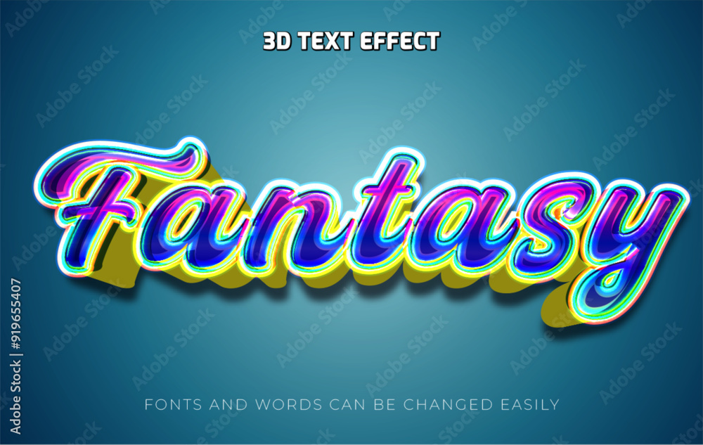 Fantasy 3d editable text effect style Fantasy 3d editable text effect style