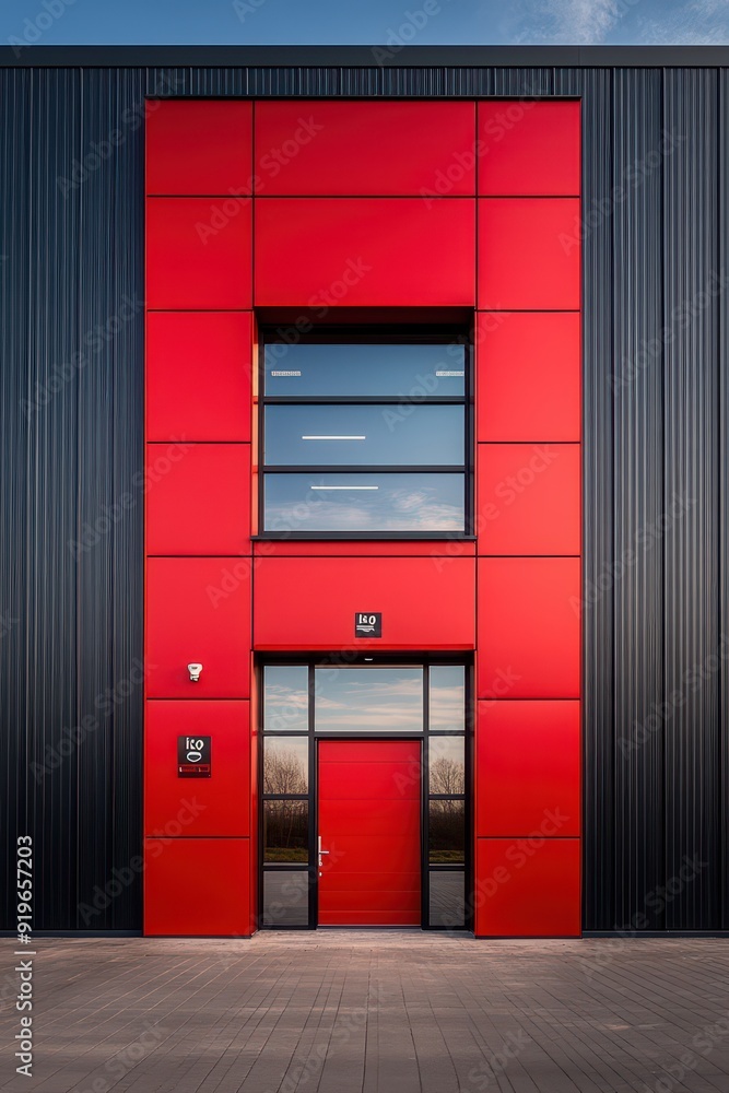 3D Exterior of a modern warehouse 3D Exterior of a modern warehouse