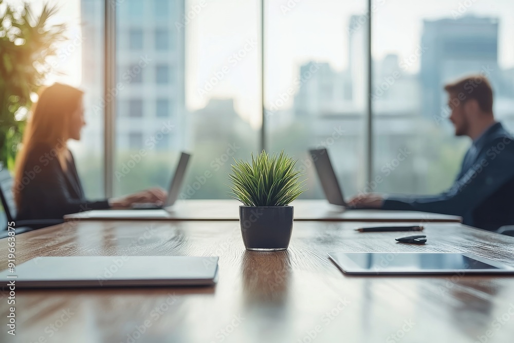 Job interview in office boardroom, Generative AI Job interview in office boardroom, Generative AI