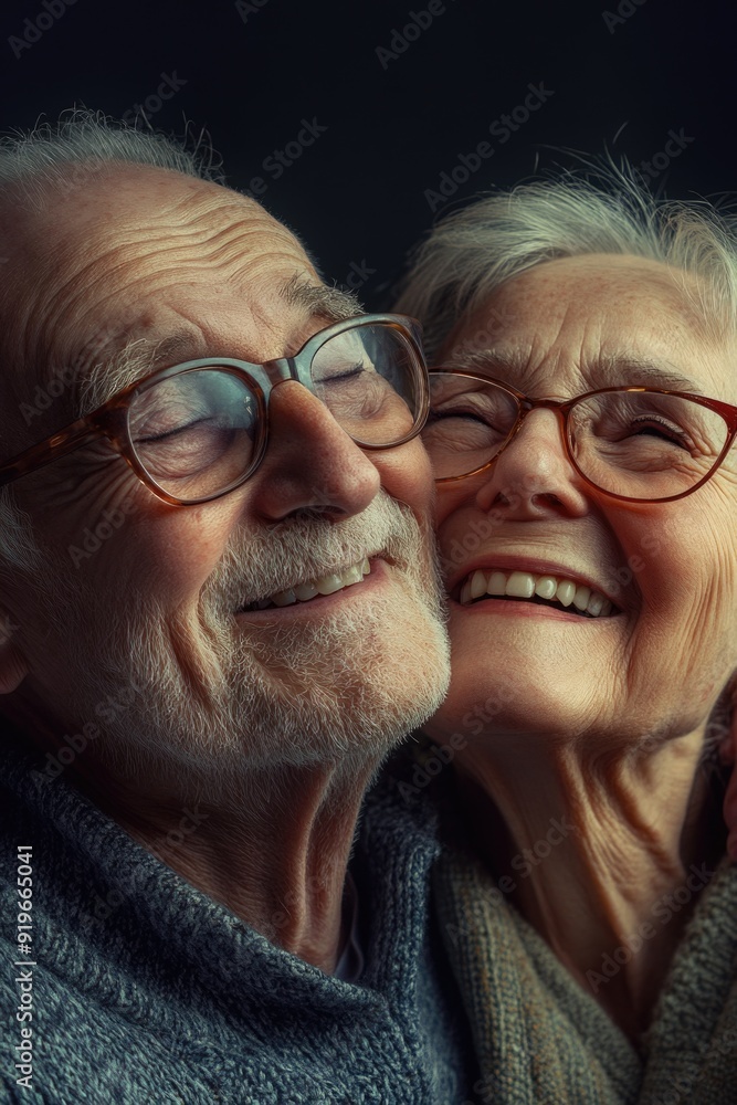 Smiling senior couple sharing affectionate moment. Joyous elderly embrace. Happy old age love and companionship. Smiling senior couple sharing affectionate moment. Joyous elderly embrace. Happy old age love and companionship.
