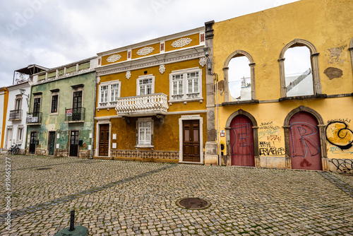 View of the historic center of Tavira, city founded in 1266, Algarve, south Portugal