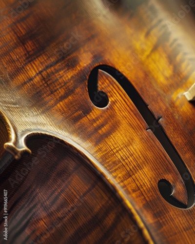 Close up of a syphony violin set. Violin strings photo