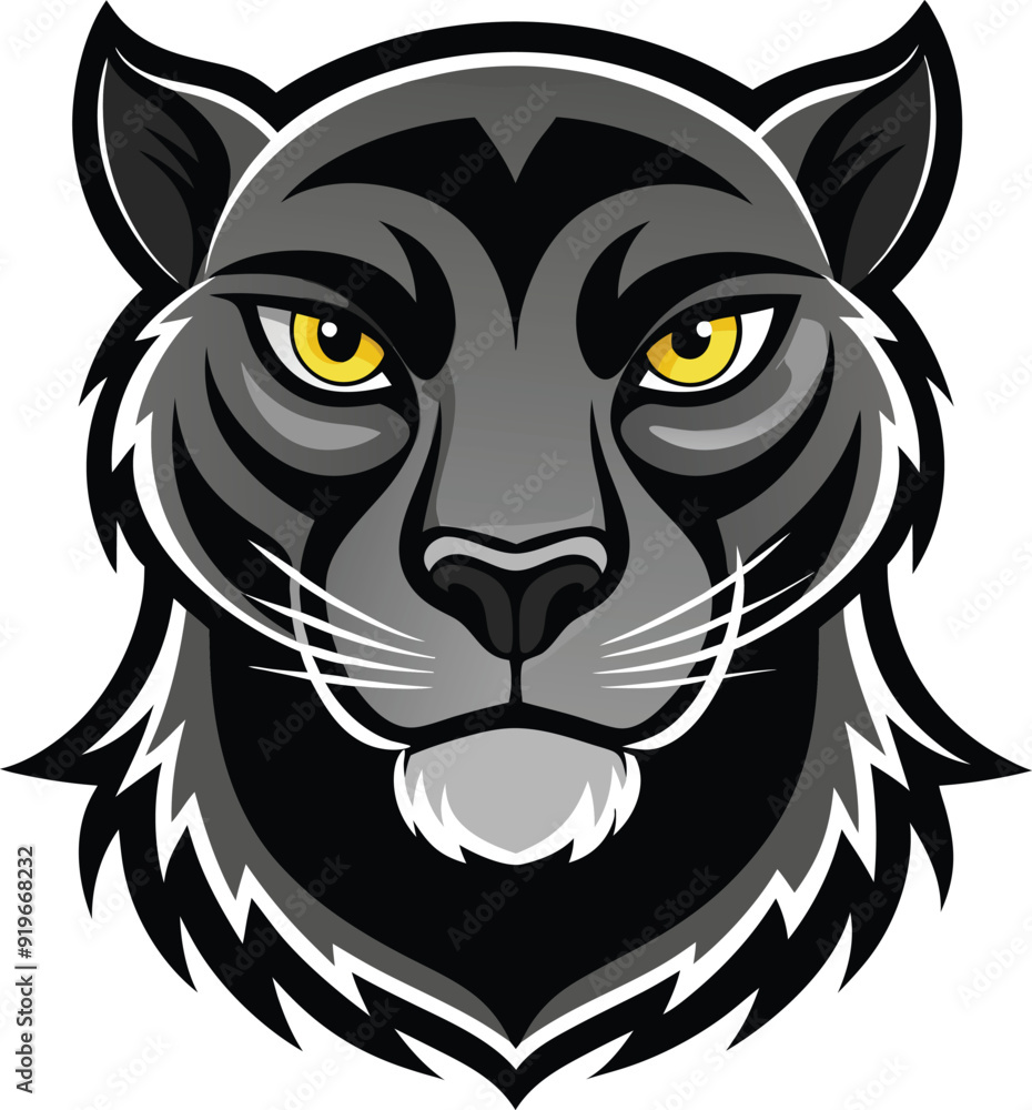 Fototapeta premium panther vector style design photo