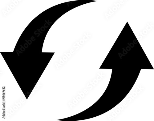 Circular arrows. Recycle and Ecology Icons. Reuse and Refuse Concept. leaf recycle Eco black symbol. Refresh, reload, loop rotation sign 