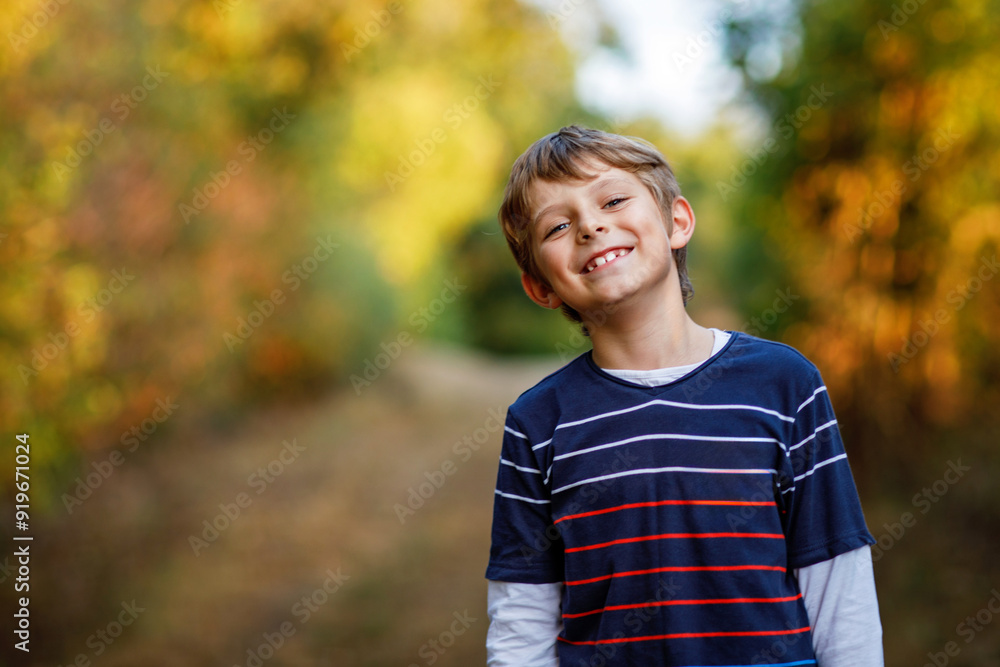 Portrait of little cool kid boy in forest. Happy healthy child having fun on warm sunny day early autumn. Family, nature, love and active leisure. Portrait of little cool kid boy in forest. Happy healthy child having fun on warm sunny day early autumn. Family, nature, love and active leisure.