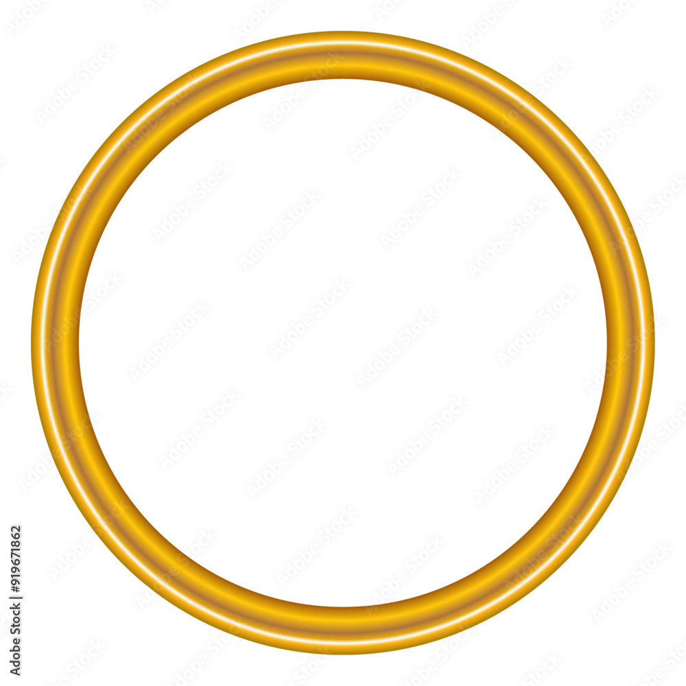 Golden Circular Frame Border Golden Circular Frame Border