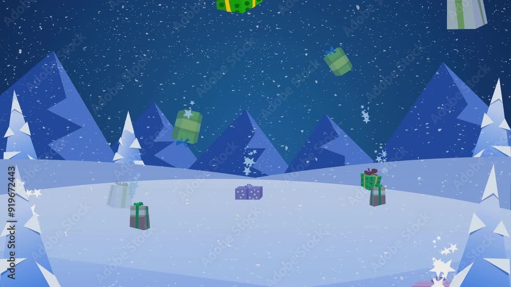 Falling Christmas gits animation Falling Christmas gits animation