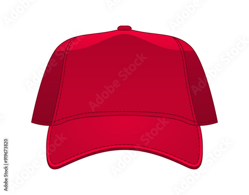 Red Baseball Cap. 