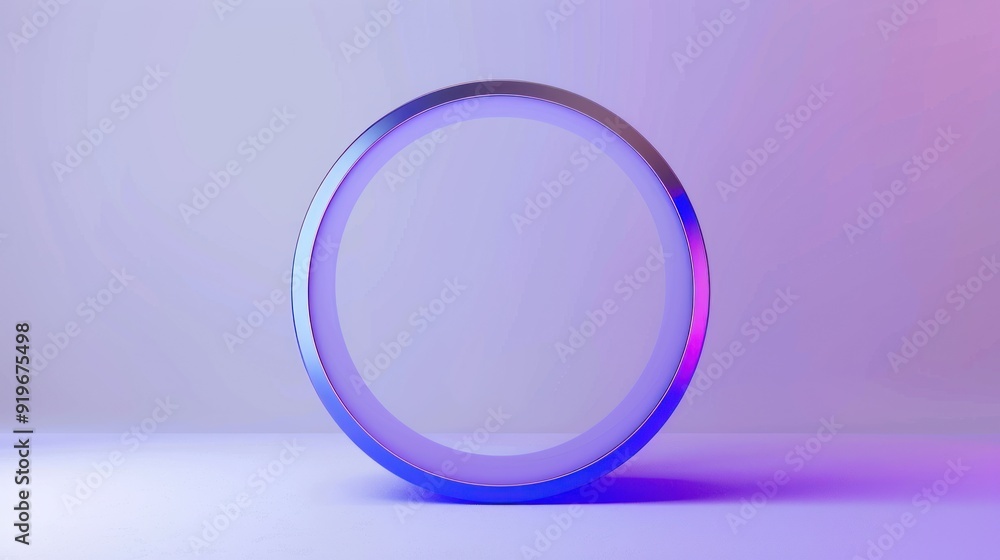 Abstract Ring in Neon Light Abstract Ring in Neon Light