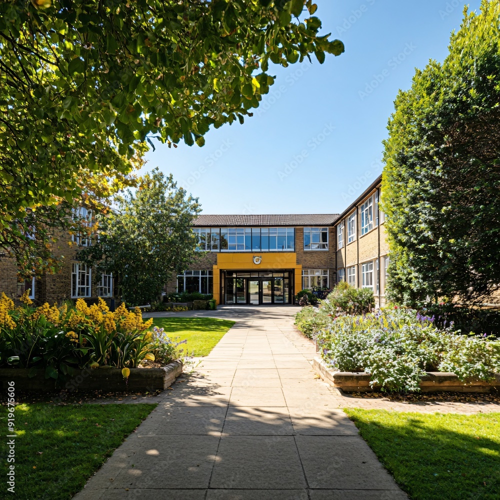 Fototapeta premium American school exterior