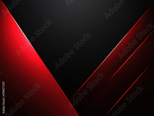 Abstract background with dark red and black geometric shapes.