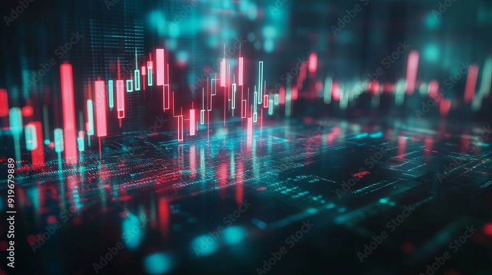 Crypto trading market volatility shown with technical price graphs red and green candlesticks for trend analysis This concept involves stock trading and cryptocurrency backgrounds Crypto trading market volatility shown with technical price graphs red and green candlesticks for trend analysis This concept involves stock trading and cryptocurrency backgrounds