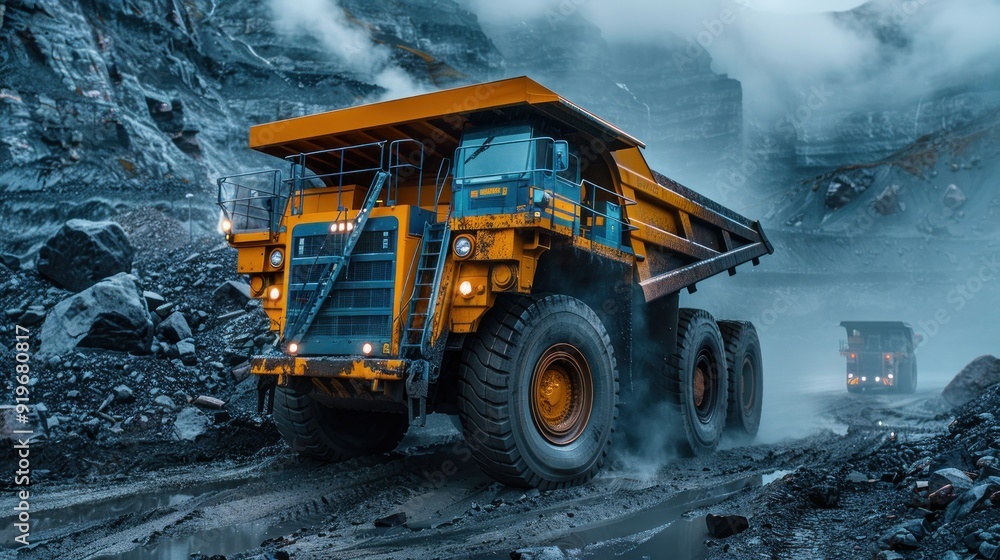 Heavy Duty Mining Truck on a Coal Mine Heavy Duty Mining Truck on a Coal Mine