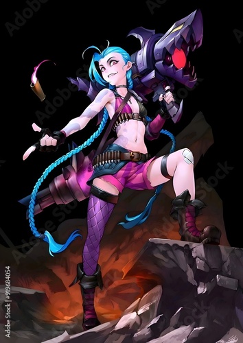 league of legends, jinx, game characters, anime and manga, game wallpapers, games, game no one, best games, game wallpapers photo