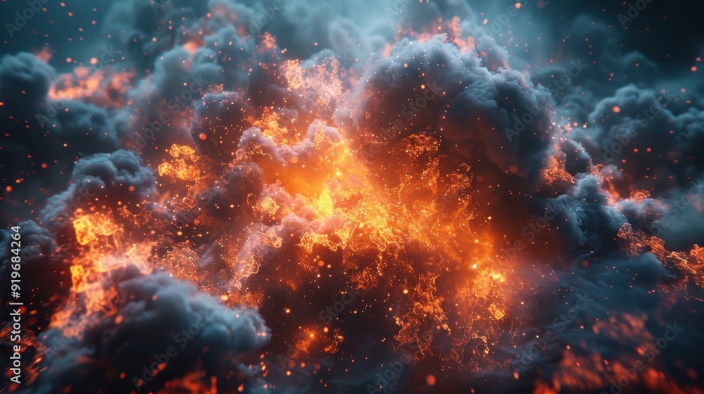 Fiery Smoke Abstract Art Fiery Smoke Abstract Art