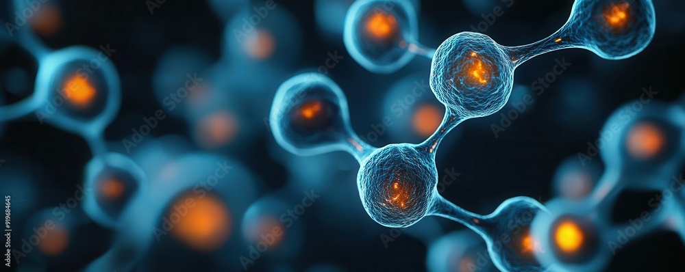 Microscopy bacteria, bioluminescent microorganisms, dark background, highly detailed cellular structure Microscopy bacteria, bioluminescent microorganisms, dark background, highly detailed cellular structure