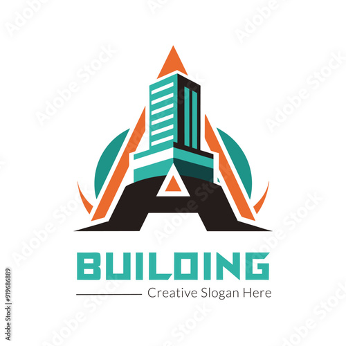 a logo for real estate business with a house and a logo for real estate