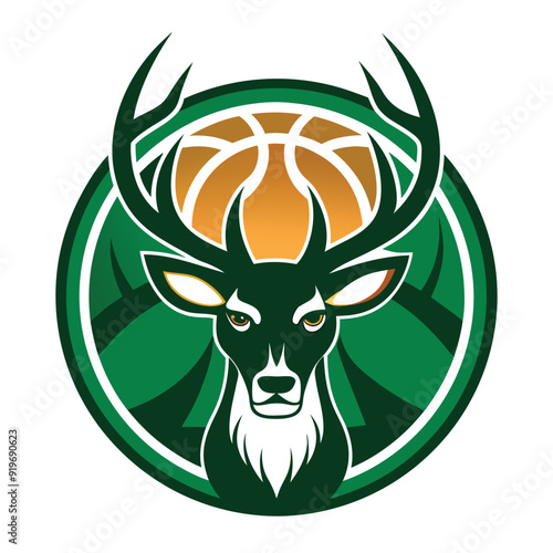 illustration of a milwaukee bucks logo