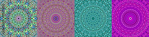 Geometric floral mandala background collection