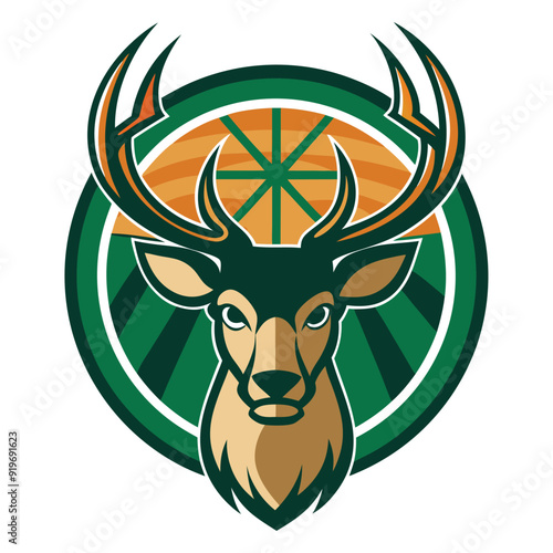 illustration of a milwaukee bucks logo