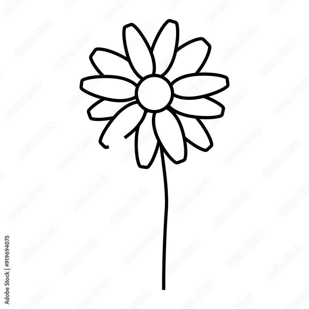 daisy blossom spring line icon vector. daisy blossom spring sign. isolated contour symbol black illustration daisy blossom spring line icon vector. daisy blossom spring sign. isolated contour symbol black illustration