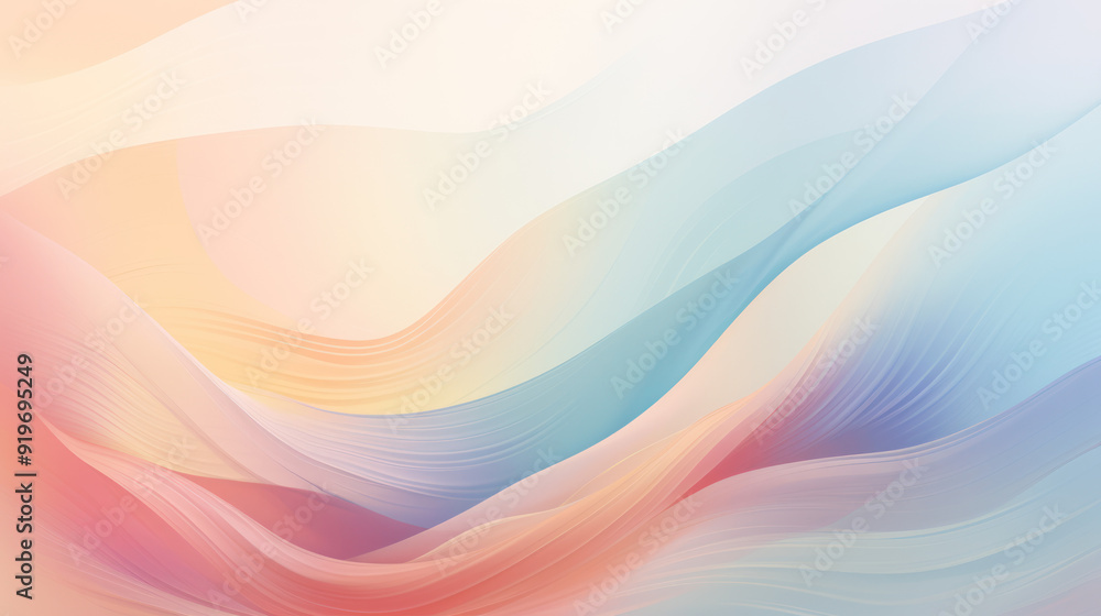 Abstract design consisting of smooth, flowing waves in a gradient of colors. The gentle curves. Abstract design consisting of smooth, flowing waves in a gradient of colors. The gentle curves.