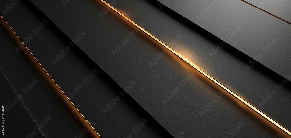 Abstract background with black and gold geometric lines. Abstract background with black and gold geometric lines.