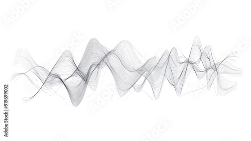 Sound wave vector illustration, frequency icon, signal, podcast, radio, sound wave, volume, logo.
