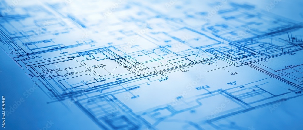 Blue print floor plan, architectural background Blue print floor plan, architectural background