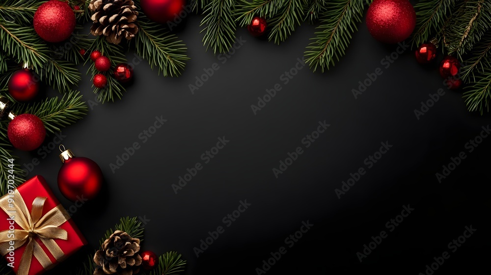 christmas background with branches and decorations christmas background with branches and decorations