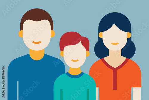 "Family Member Vector Art Clipart Illustration | Stock Image on White Background"

