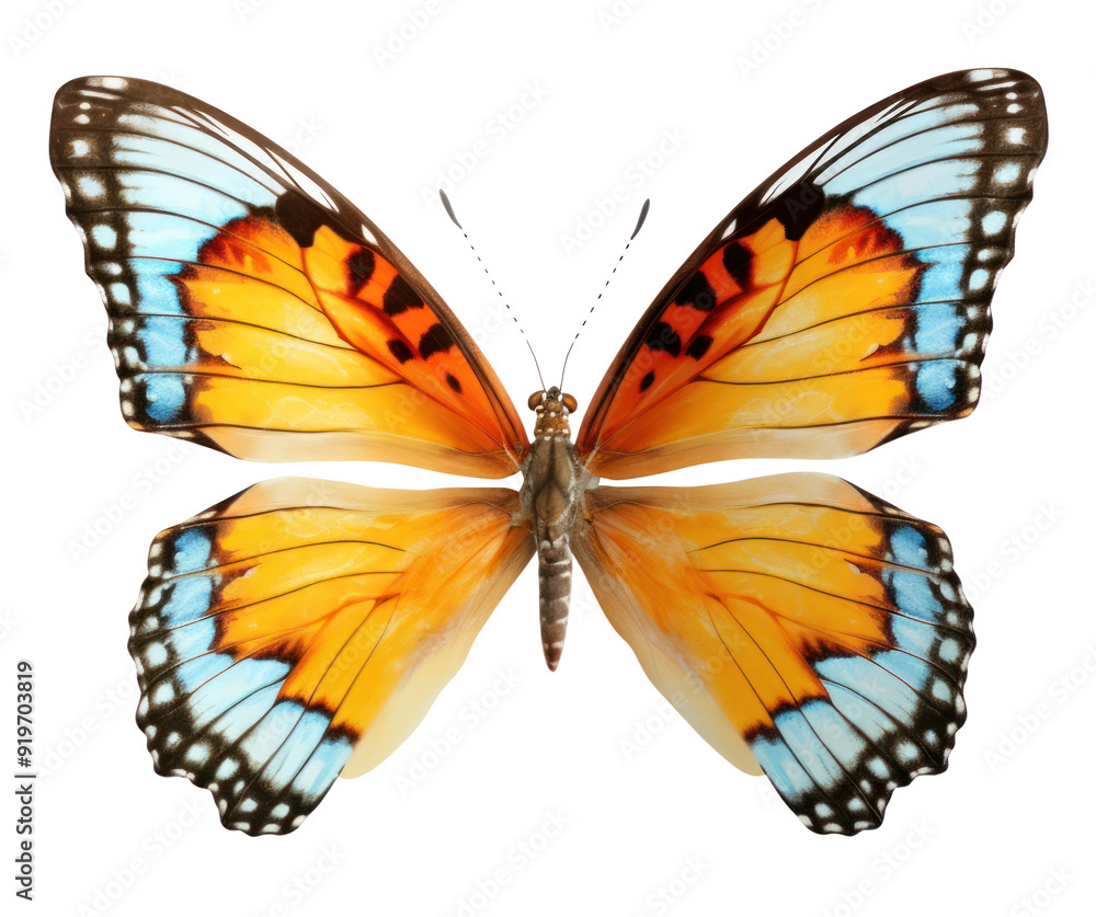 Obraz premium PNG Vibrant butterfly with colorful wings