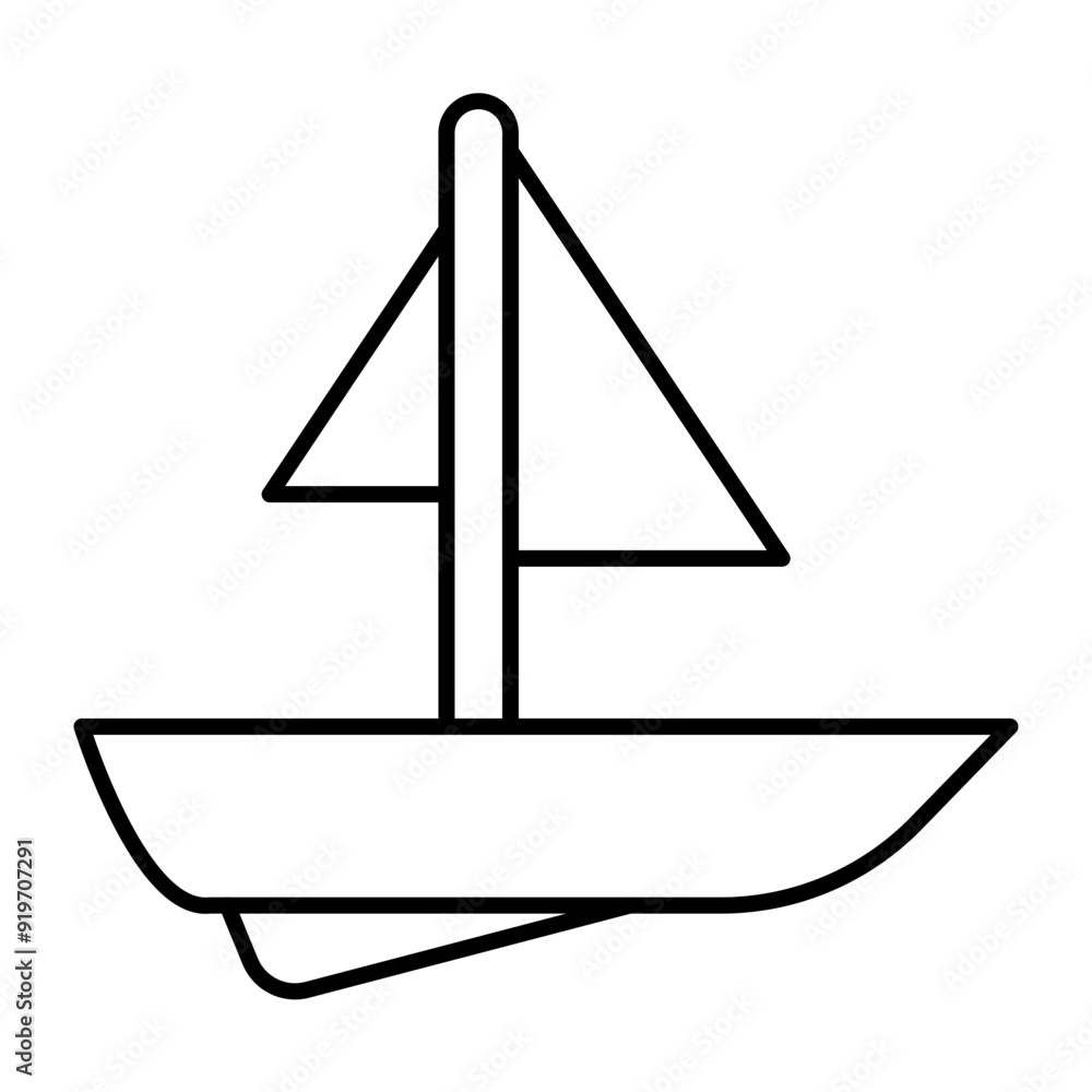 Toy Bucket Vector Line Icon Design Toy Bucket Vector Line Icon Design
