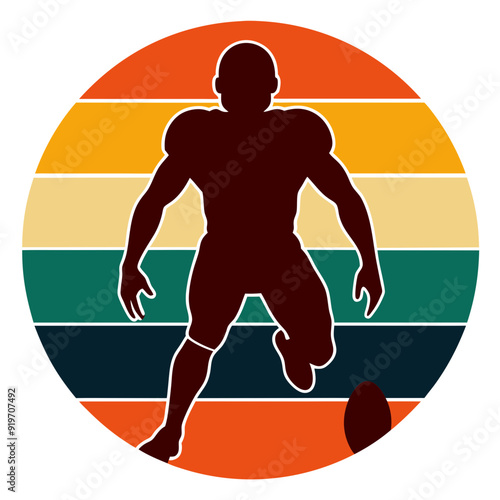 football player silhouette