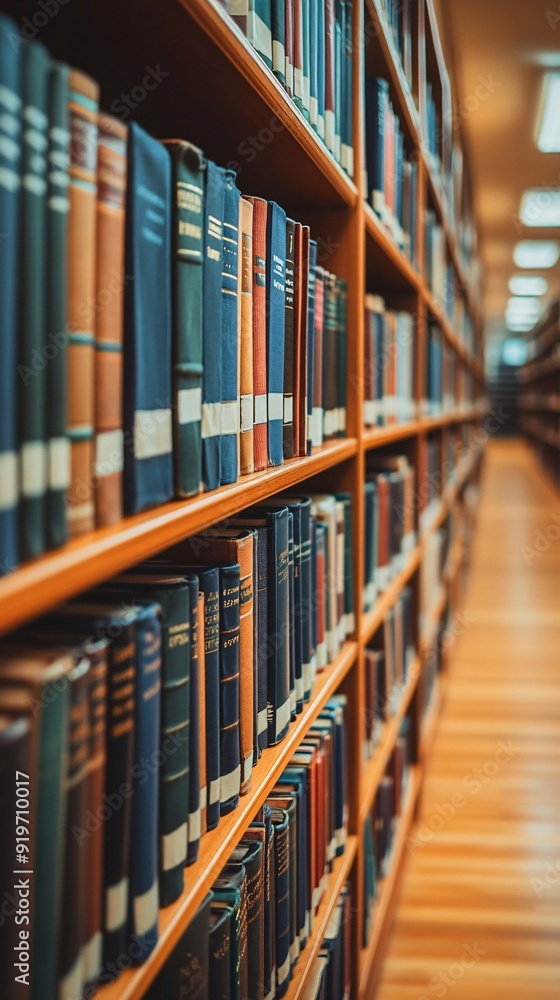 closeup of books on shelves of library closeup of books on shelves of library