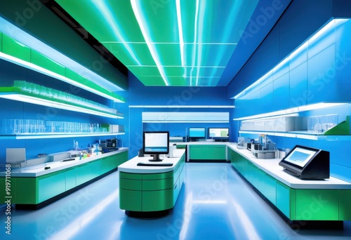 innovative laboratory equipment showcasing vibrant color designs enhanced aesthetics functionality scientific research environments, innovation, tools