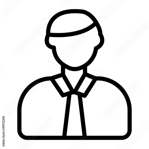 Client Vector Line Icon Design