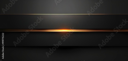 Abstract background with black, textured surface and glowing gold lines.