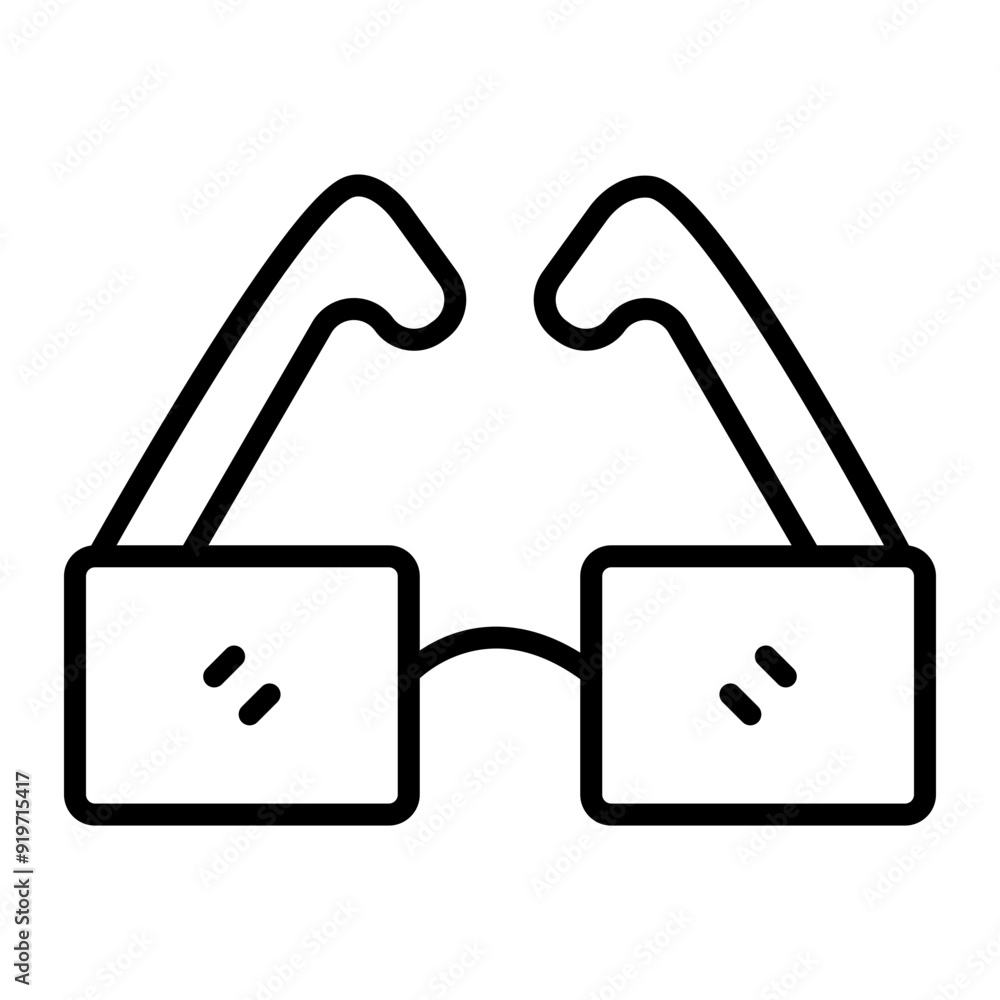 Sunglasses Vector Line Icon Design Sunglasses Vector Line Icon Design