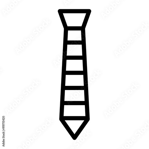 Tie Vector Line Icon Design
