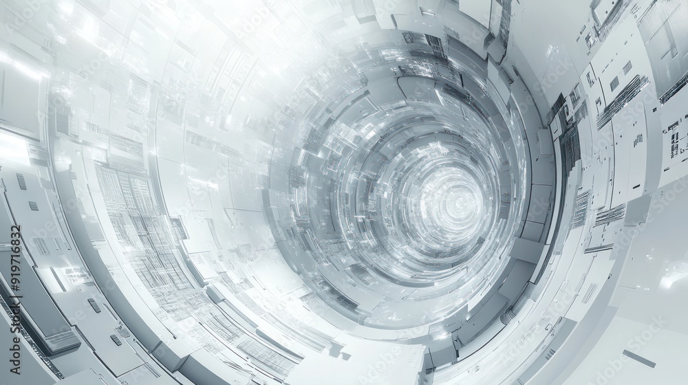 Abstract White Tunnel Abstract White Tunnel