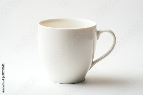 White coffee mug isolated on white