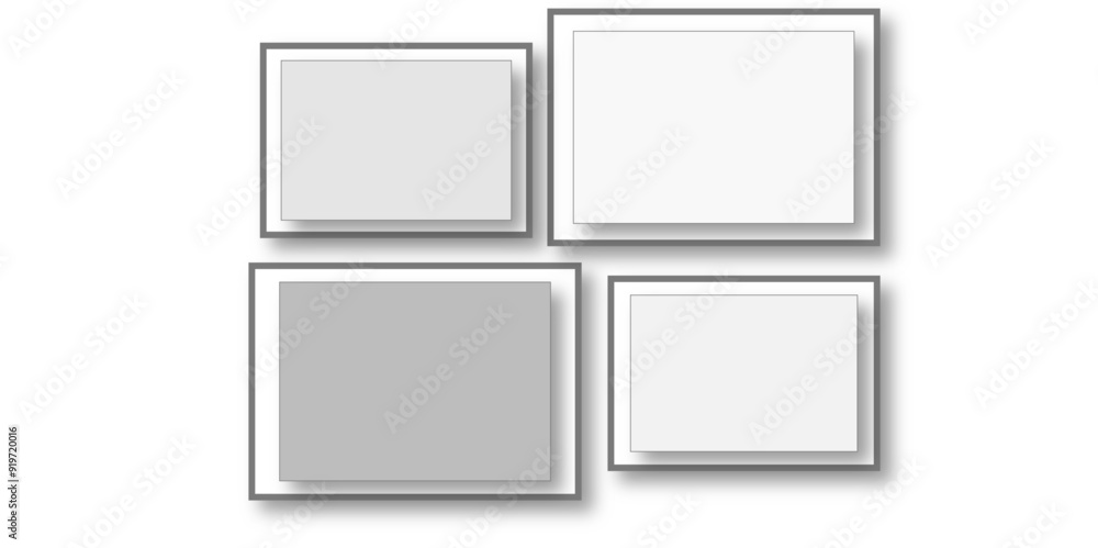 Abstract gray square shape with futuristic concept background. Photo frames mock-up. Photorealistic blank retro photo frames over transparent background. Abstract blurred background. Abstract gray square shape with futuristic concept background. Photo frames mock-up. Photorealistic blank retro photo frames over transparent background. Abstract blurred background.