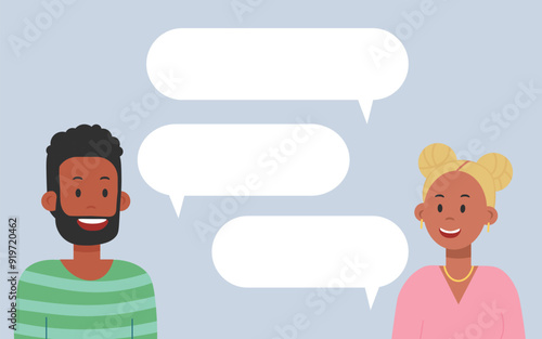person with speech bubble talking